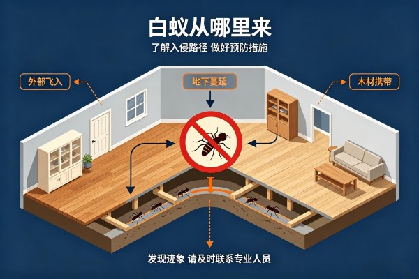 白蚁防疫站在哪里 专业除白蚁机构 免费蚁情检测